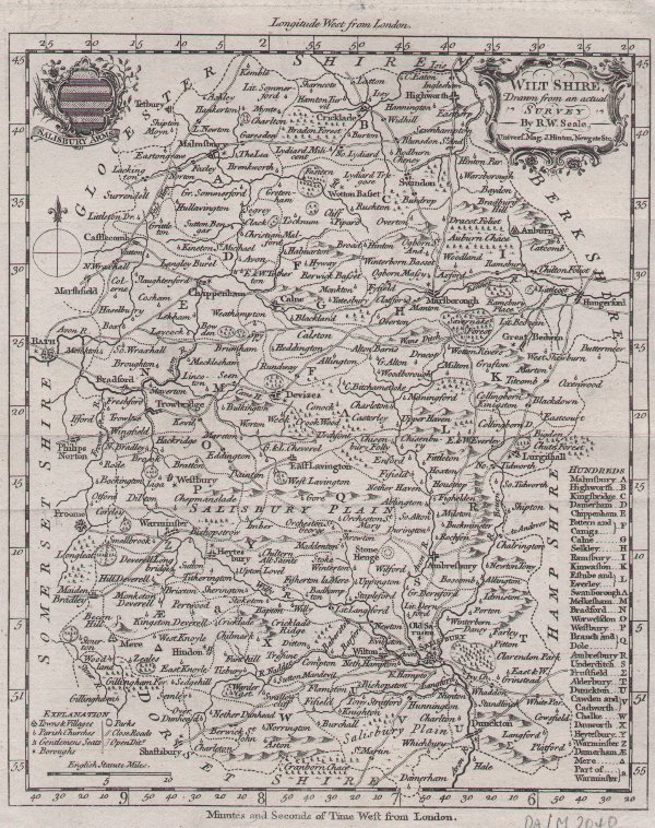 Map of Wiltshire - Seale